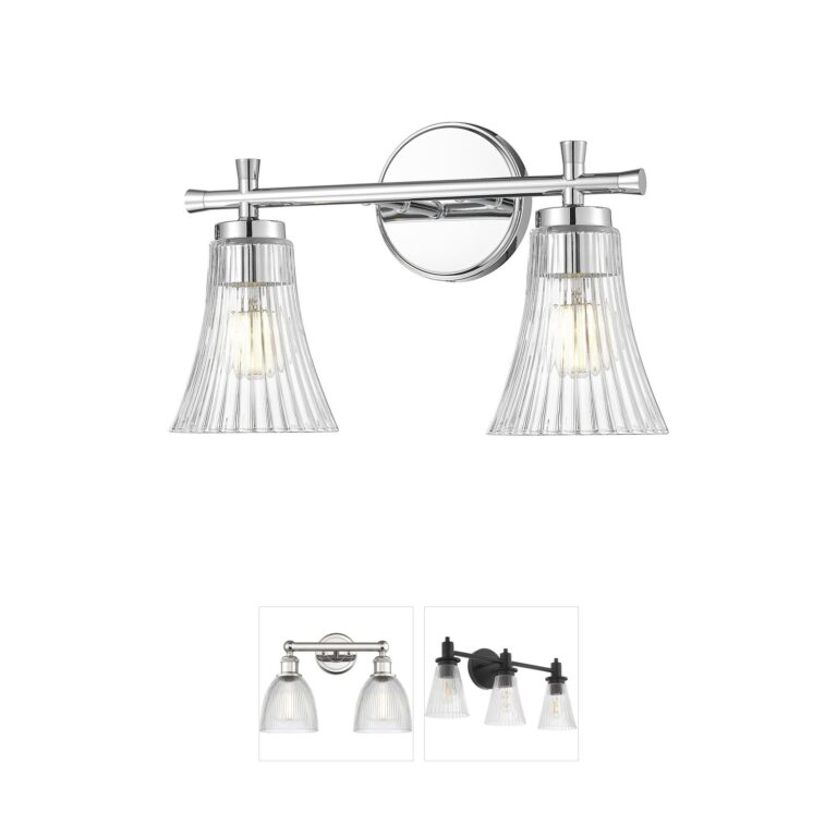 Z-Lite Belle 2-Light Chrome Steel Bathroom Vanity Light