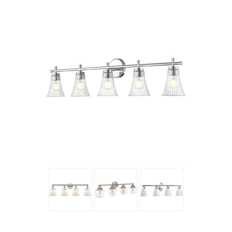 Z-Lite Belle 42-Inch 5-Light Chrome Steel Vanity Light