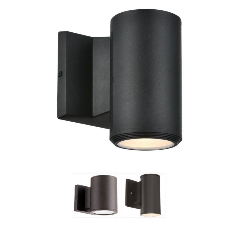 Dainolite Oslo Modern Metal & Glass Outdoor Wall Sconce