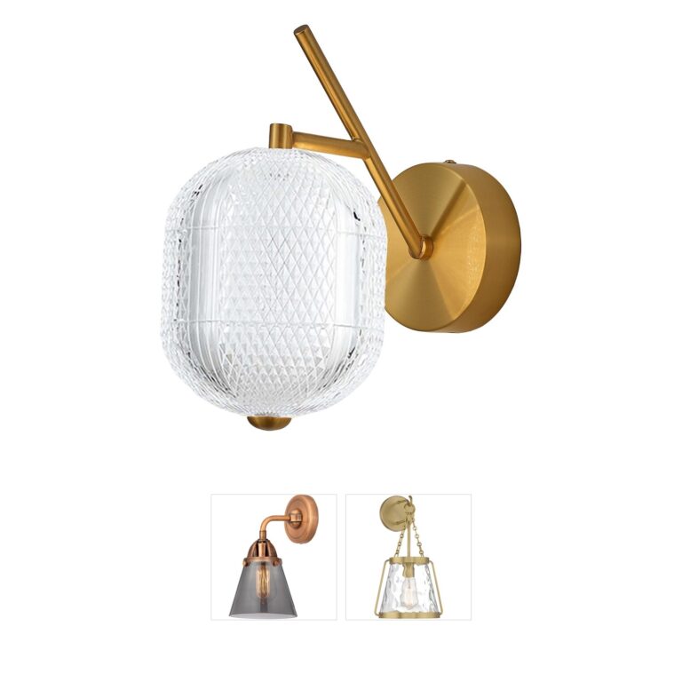 Dainolite Peri Aged Brass Integrated LED Wall Sconce