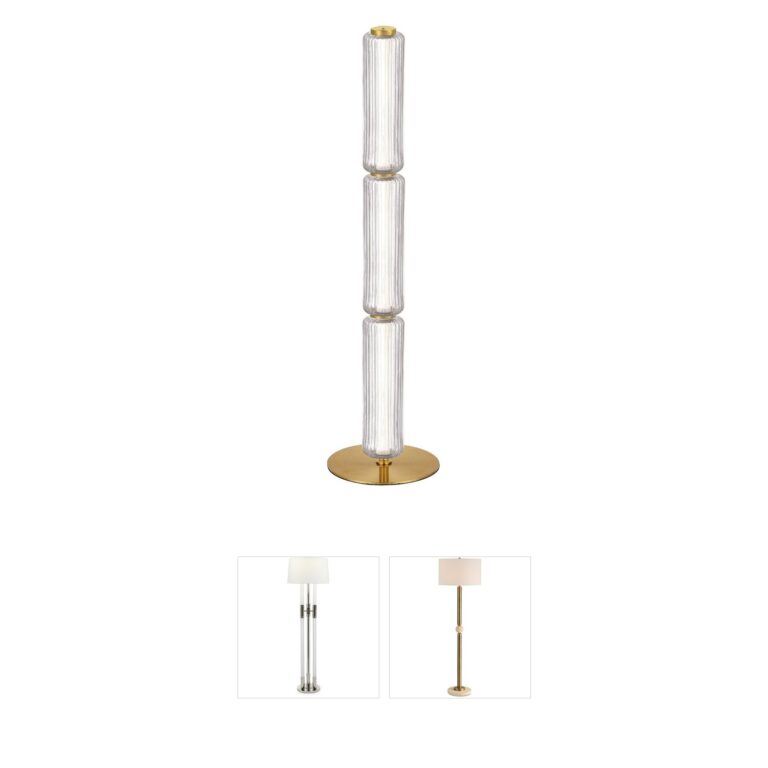 Dainolite Lighting Ramona Aged Brass Integrated LED Floor Lamp