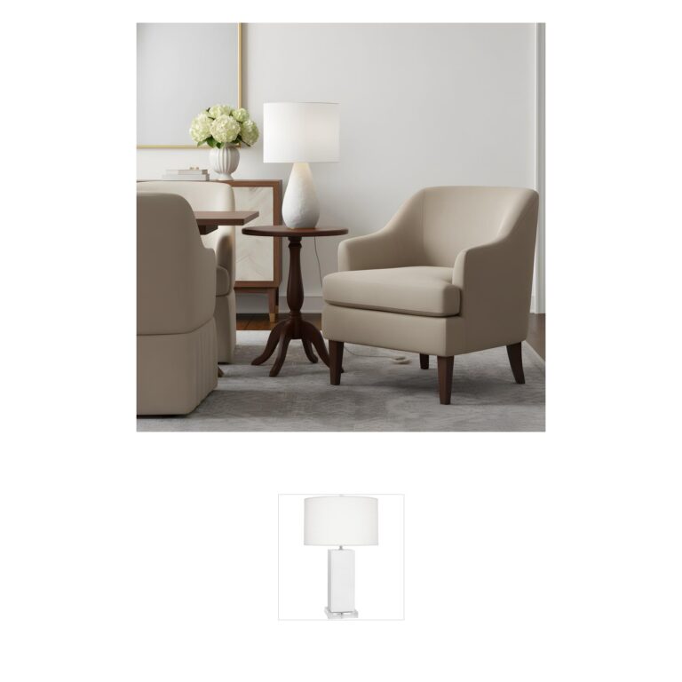 Visual Comfort Studio Collection ED Ellen DeGeneres Breccia Resin Table Lamp
