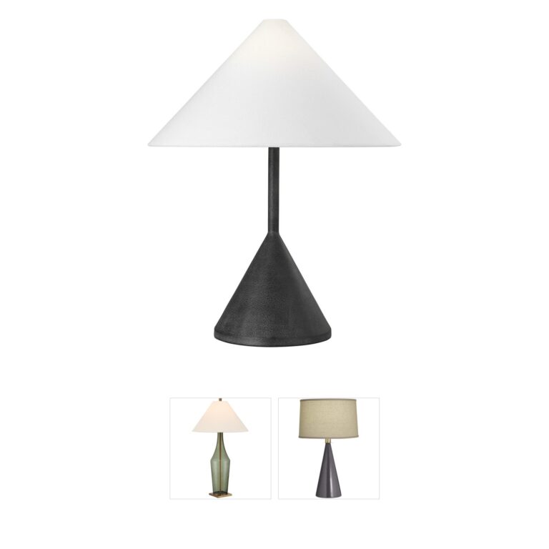 Visual Comfort Studio Collection Kelly by Kelly Wearstler Brachion Sculptural Steel Table Lamp