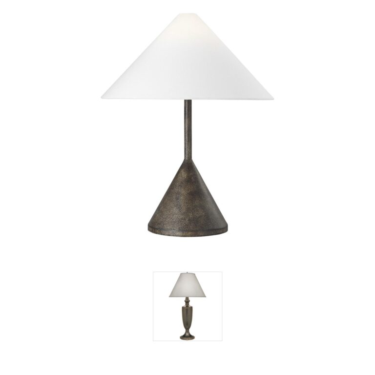 Visual Comfort Studio Collection Kelly by Kelly Wearstler Brachion Sculptural Steel Table Lamp