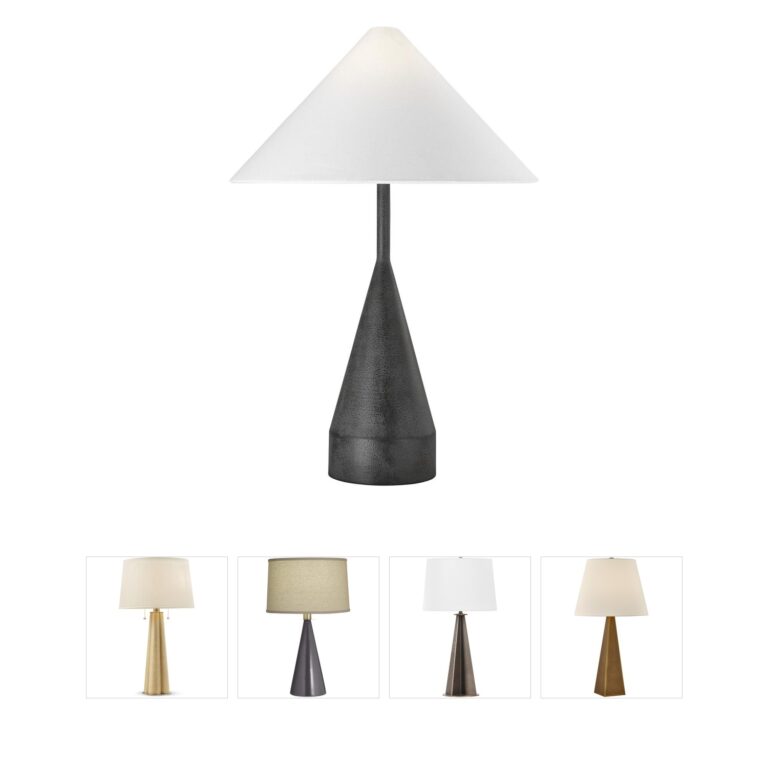 Visual Comfort Studio Collection Kelly by Kelly Wearstler Brachion Sculptural Steel Table Lamp