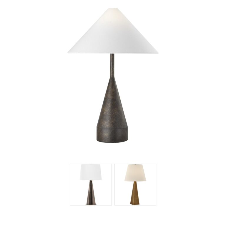 Visual Comfort Studio Collection Kelly by Kelly Wearstler Brachion Rustic Bronze Table Lamp