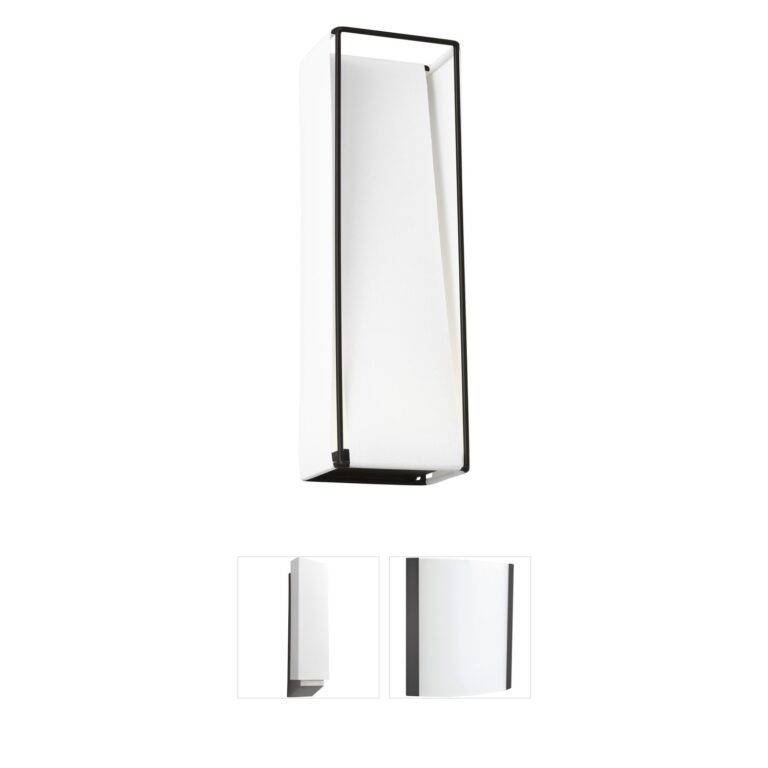 Visual Comfort Studio Collection Kelly by Kelly Wearstler Velero Aged Iron LED Wall Sconce with Linen Shade
