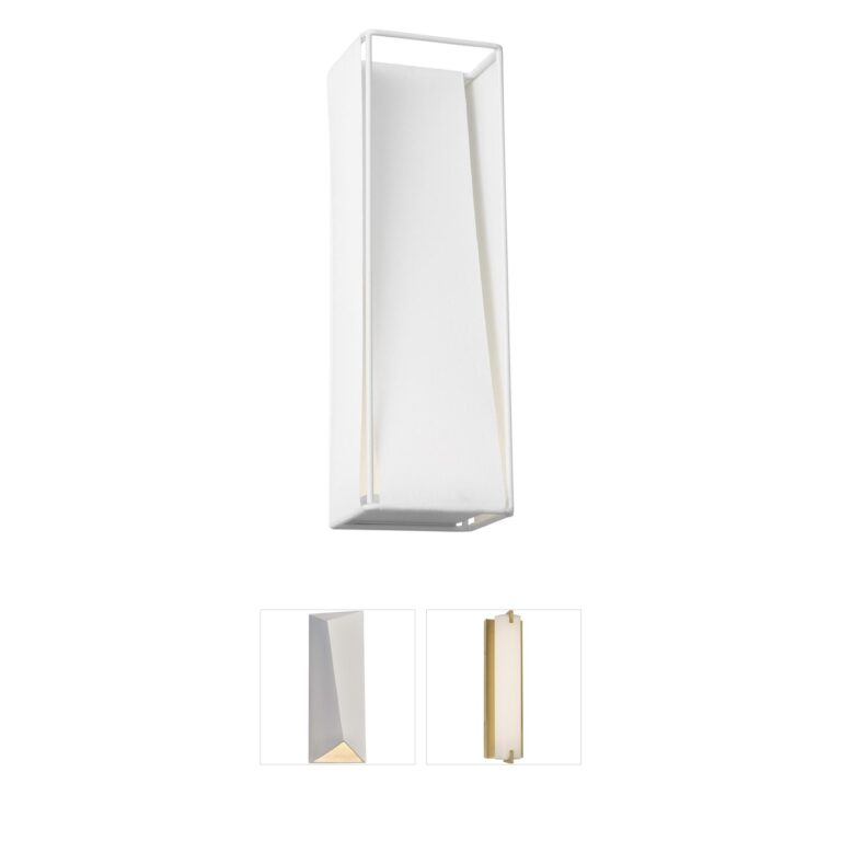 Visual Comfort Studio Collection Kelly by Kelly Wearstler Velero Soft Linen LED Sconce