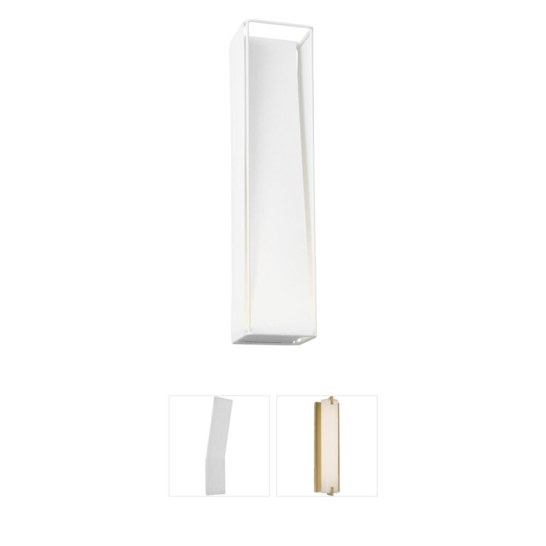 Visual Comfort Studio Collection Kelly by Kelly Wearstler Velero Soft Linen LED Wall Sconce