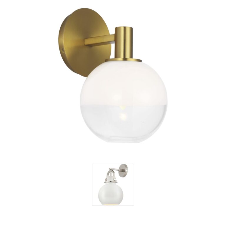 Visual Comfort Studio Collection Sean Lavin Torian Steel Wall Sconce with Ombre Glass