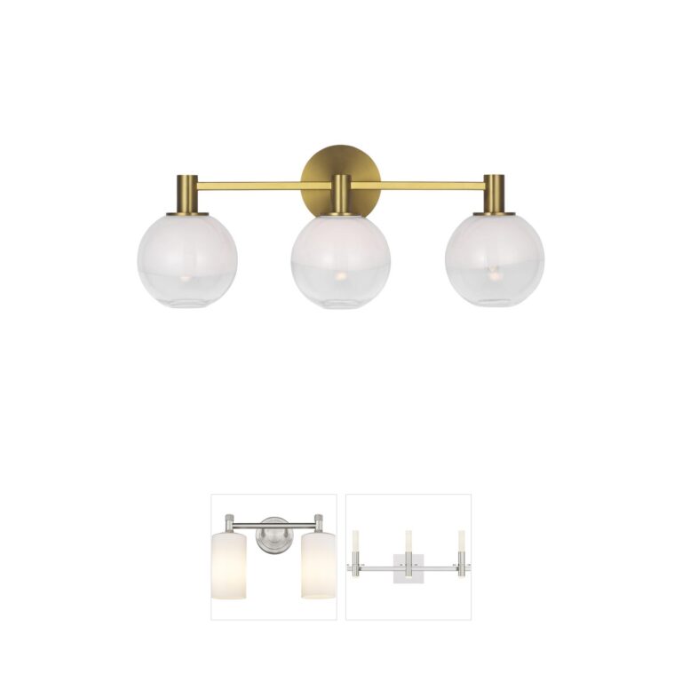 Visual Comfort Studio Collection Sean Lavin Torian Sculptural Brass & Ombre Glass Vanity Light