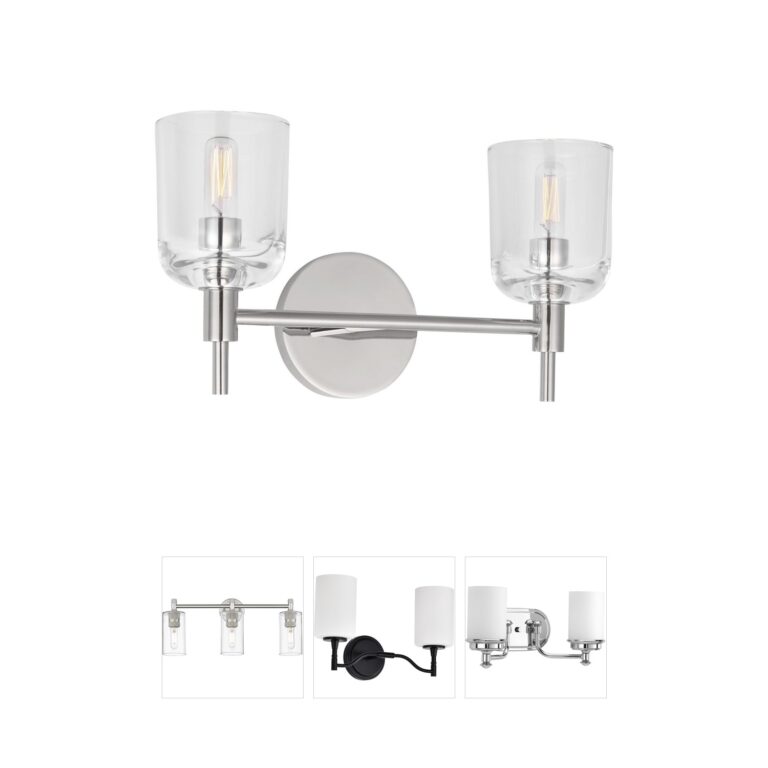 Visual Comfort Studio Collection Thom Filicia Hartley Polished Nickel Clear Glass Vanity Light