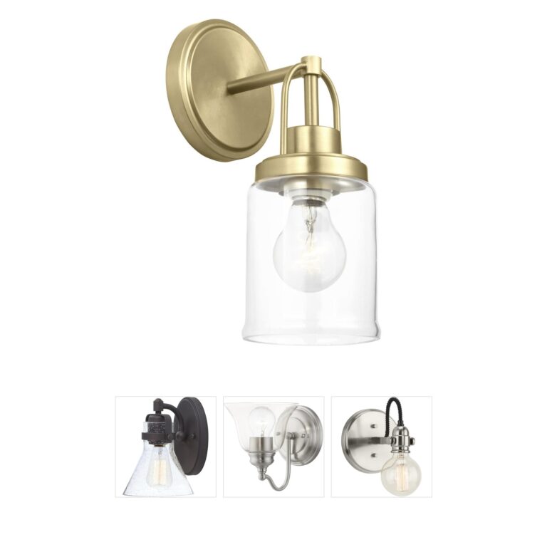 Visual Comfort Studio Collection Anders Satin Brass Sconce