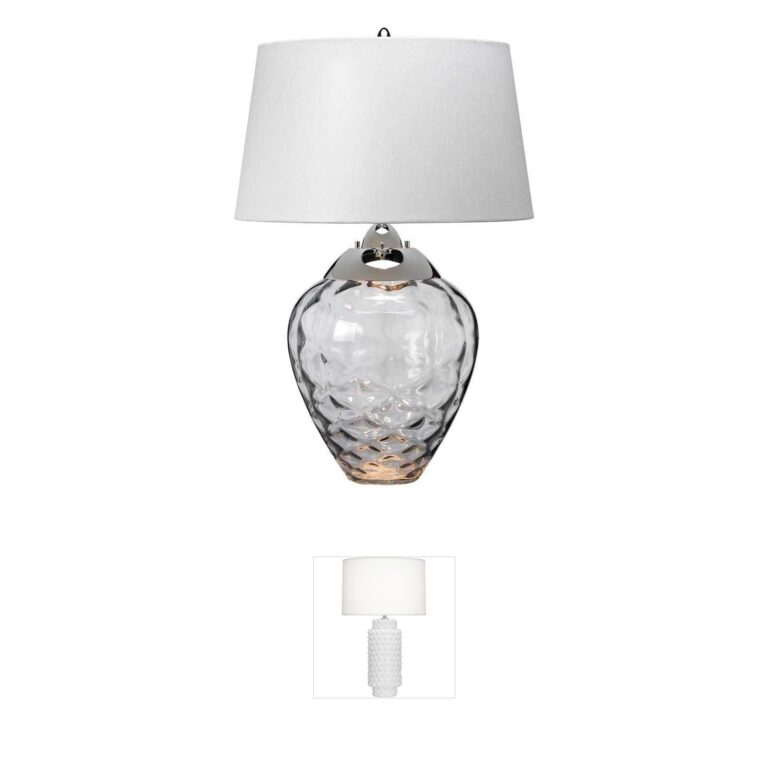 Lucas + McKearn Samara Smokey Blown Glass Table Lamp