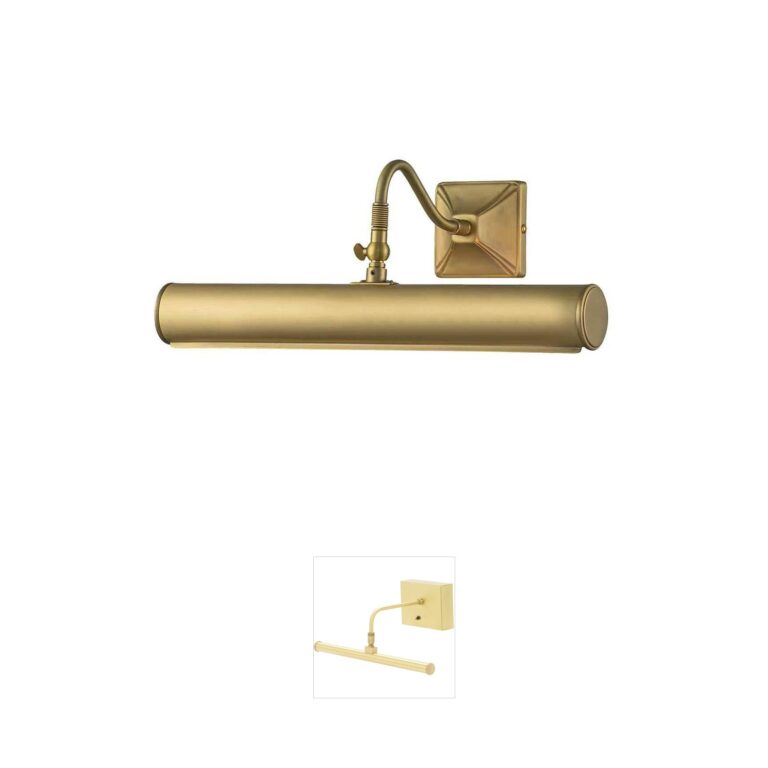 Lucas + McKearn Leo 2-Light 14-Inch Aged Brass Picture Light