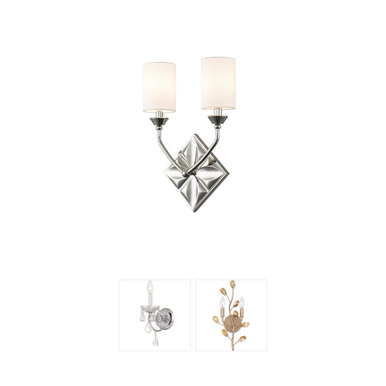 Lucas + McKearn Epsilon 2-Light Polished Nickel ADA Wall Sconce
