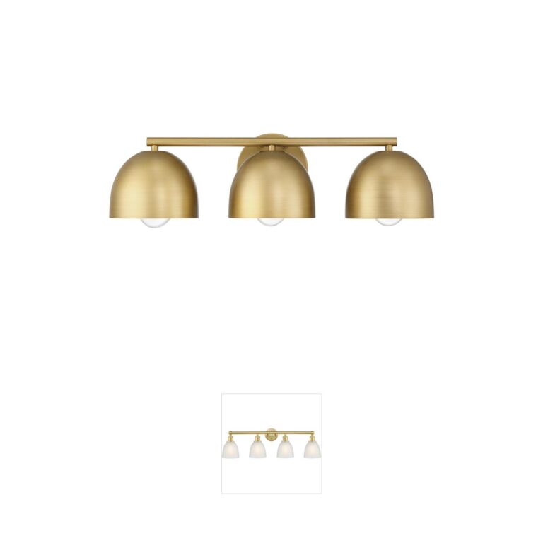 Hunter Fan Erling Modern Dome Iron Vanity Light