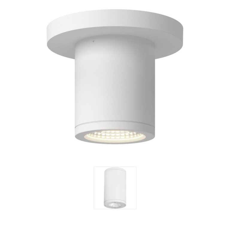 Kuzco Lighting Nordic Wet Rated LED Cylinder Ceiling Light in White