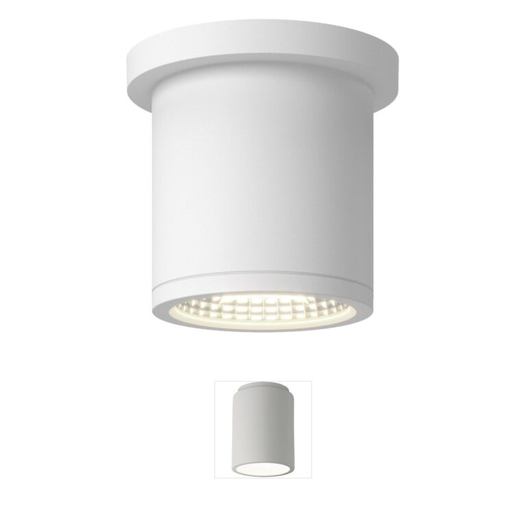 Kuzco Lighting Nordic White LED Cylinder Ceiling Light