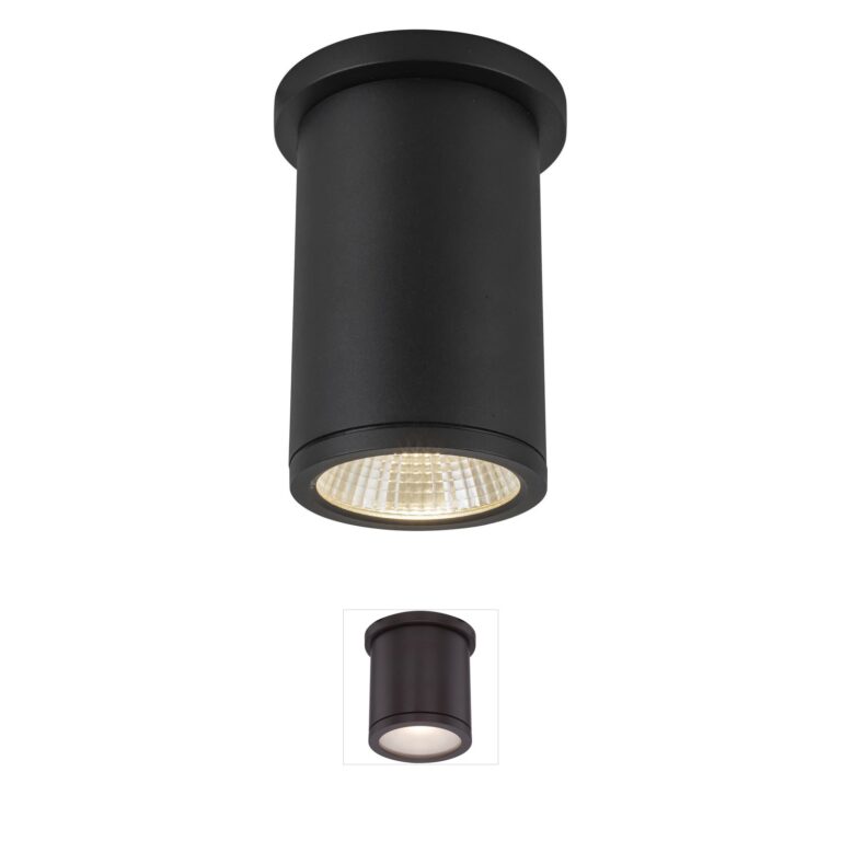 Kuzco Lighting Nordic Black Aluminum Outdoor LED Ceiling Light