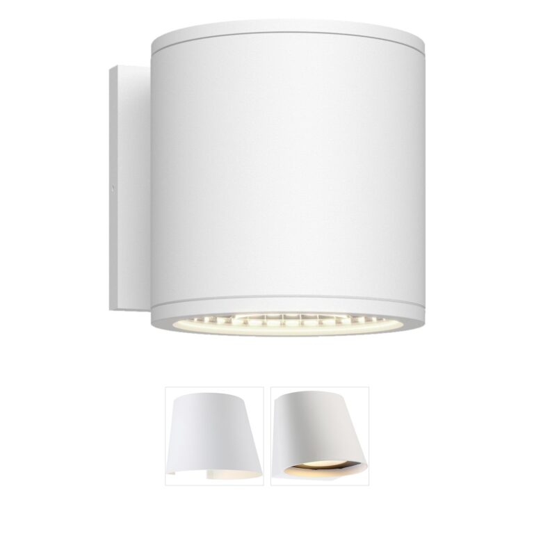 Kuzco Lighting Nordic LED White Aluminum Outdoor Wall Sconce
