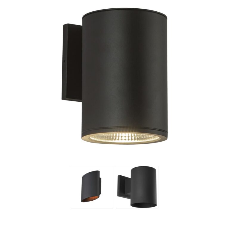 Kuzco Lighting Nordic Black Aluminum LED Outdoor Wall Sconce