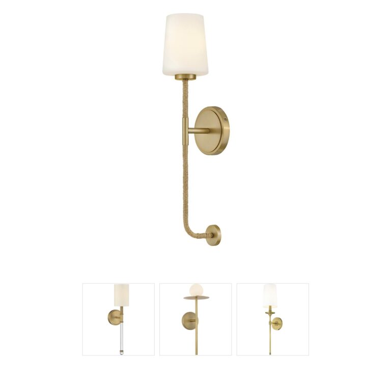 Lark Kline Tapered Rattan Wall Sconce