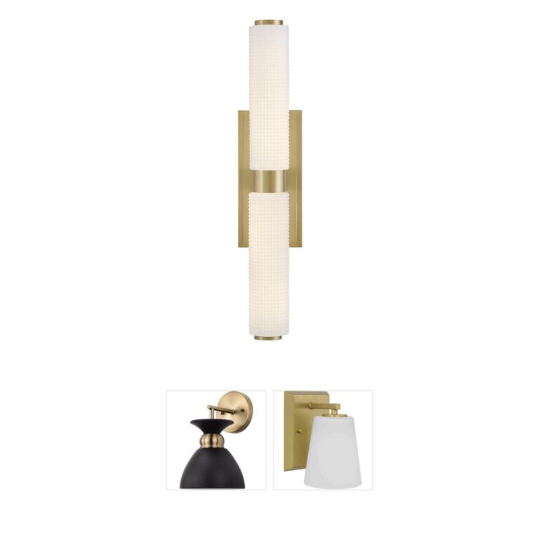 Hinkley Lottie 22.5 Inch LED Vanity Light in Lacquered Brass