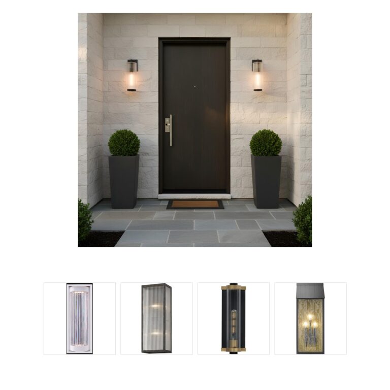 Generation Lighting Ronde Textured Black Large Outdoor Wall Lantern with Clear Ribbed Glass