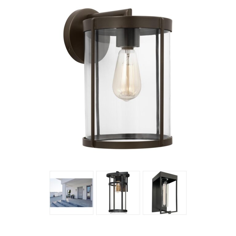 Generation Lighting Luning Antique Bronze Aluminum Outdoor Wall Lantern