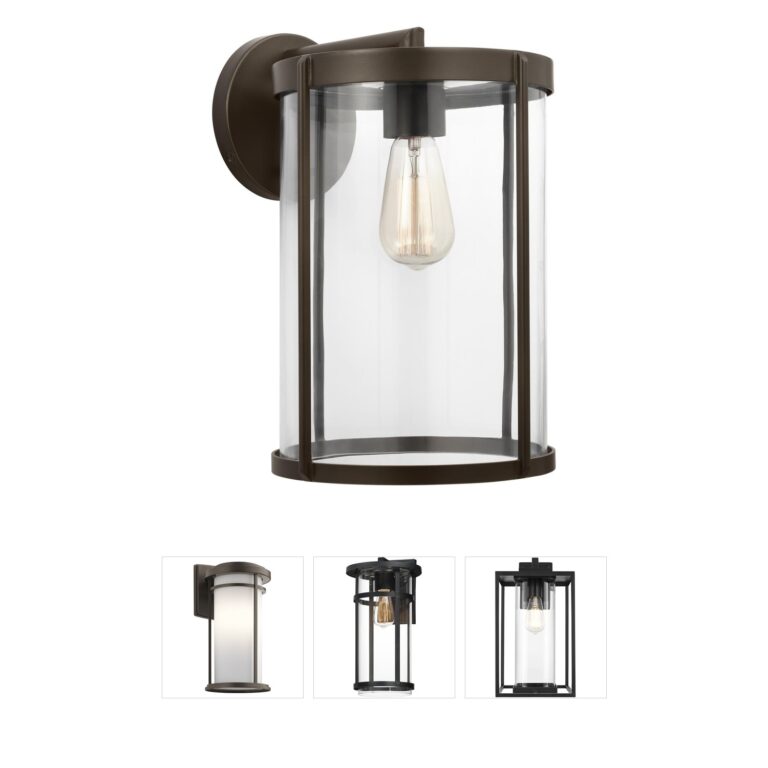 Generation Lighting Luning Antique Bronze Outdoor Wall Lantern