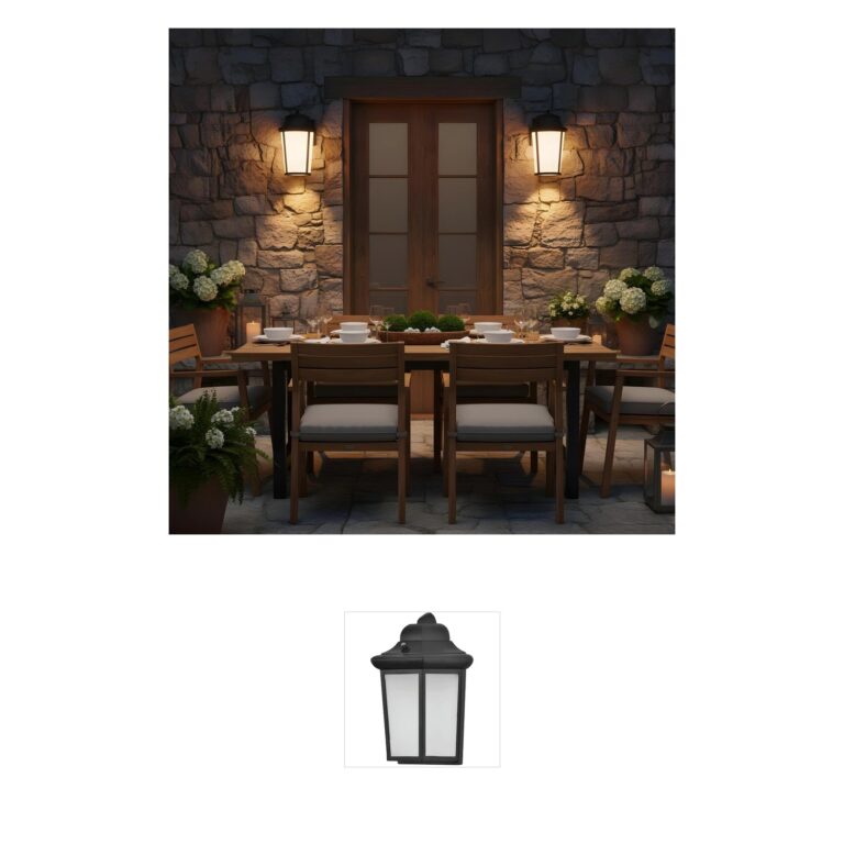 Generation Lighting Portola Textured Black Outdoor Wall Lantern with Etched White Glass