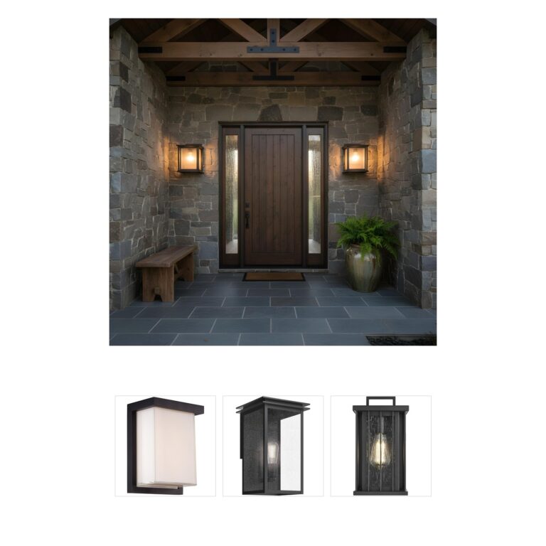 Generation Lighting Audley Textured Black Outdoor Lantern with Seeded Glass