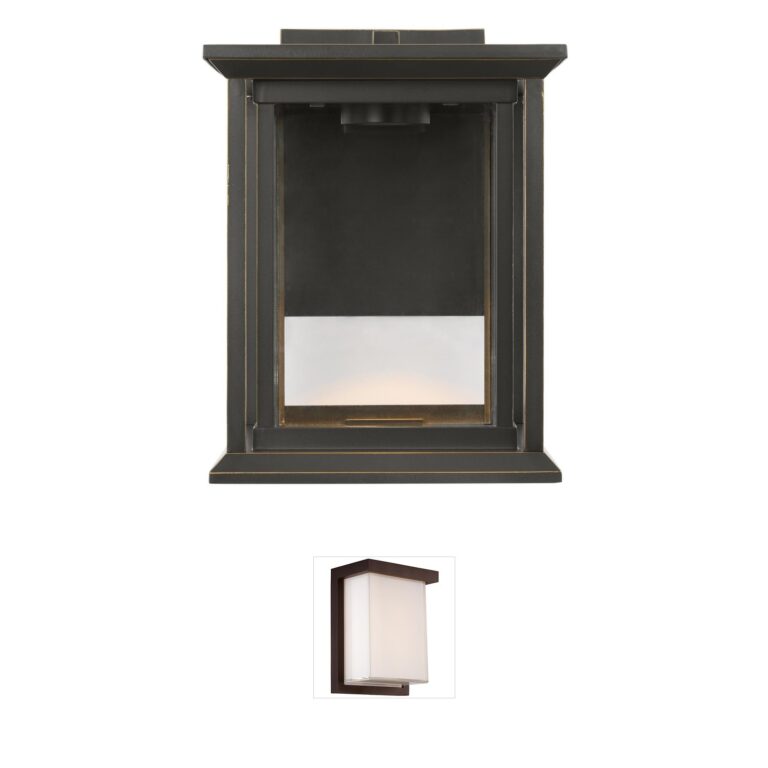 Generation Lighting Audley Traditional Integrated LED Outdoor Wall Lantern with Clear Glass