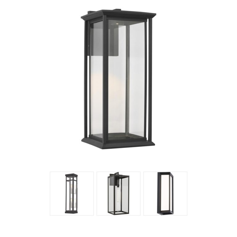 Generation Lighting Audley Seeded Glass LED Outdoor Wall Lantern