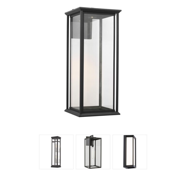 Generation Lighting Audley Antique Bronze 24-Inch Integrated LED Outdoor Wall Lantern