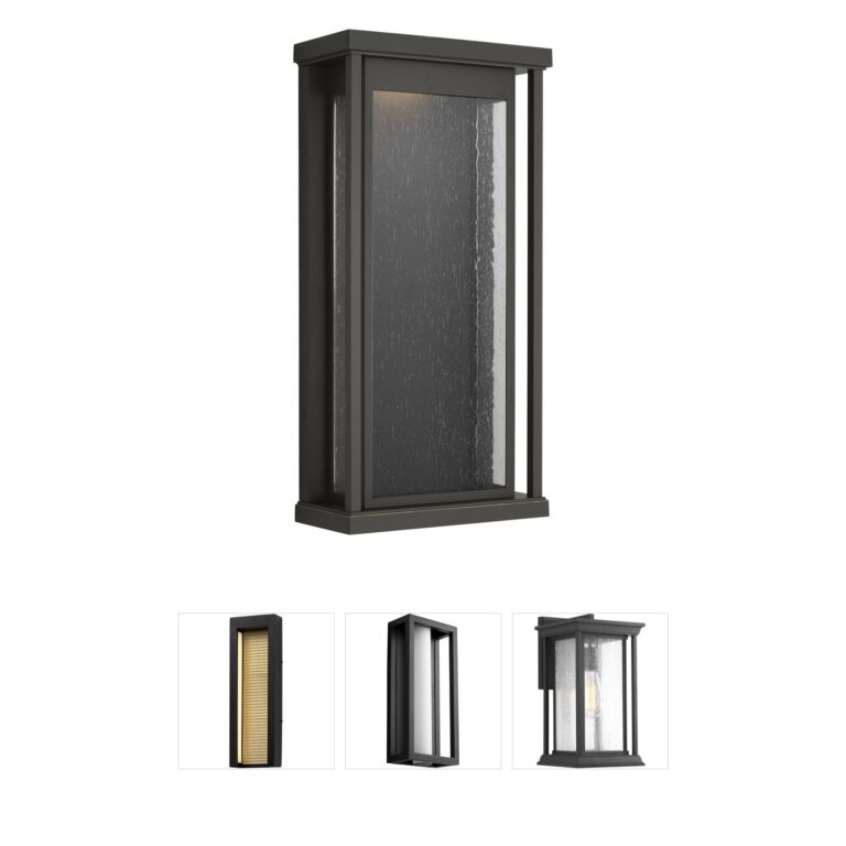 Generation Lighting Faywood Antique Bronze Integrated LED Outdoor Wall Lantern