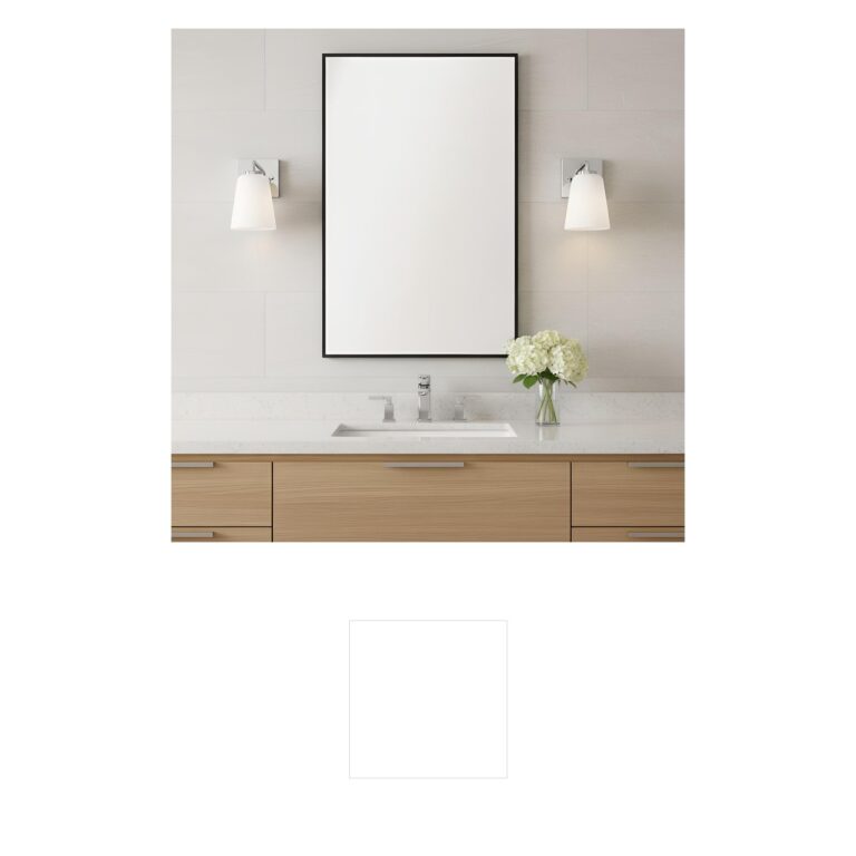 Generation Lighting Miles 1-Light Chrome Vanity with White Etched Glass