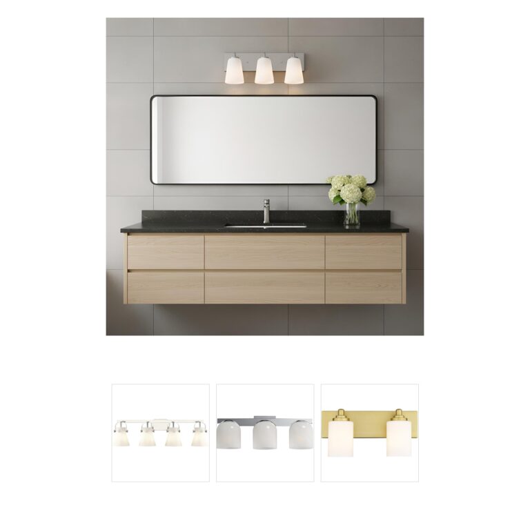 Generation Lighting Miles 3-Light Brushed Nickel Vanity Light