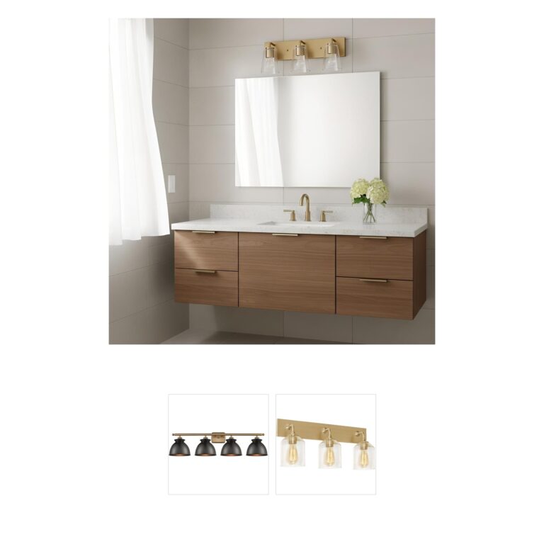 Generation Lighting Miles 3-Light Satin Brass Vanity Light