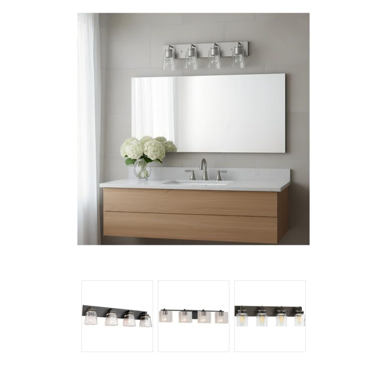 Generation Lighting Miles Brushed Nickel 4-Light Vanity