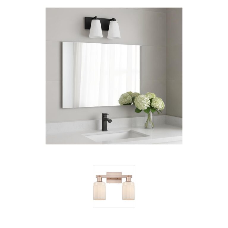 Generation Lighting Upson 2-Light Midnight Black Vanity