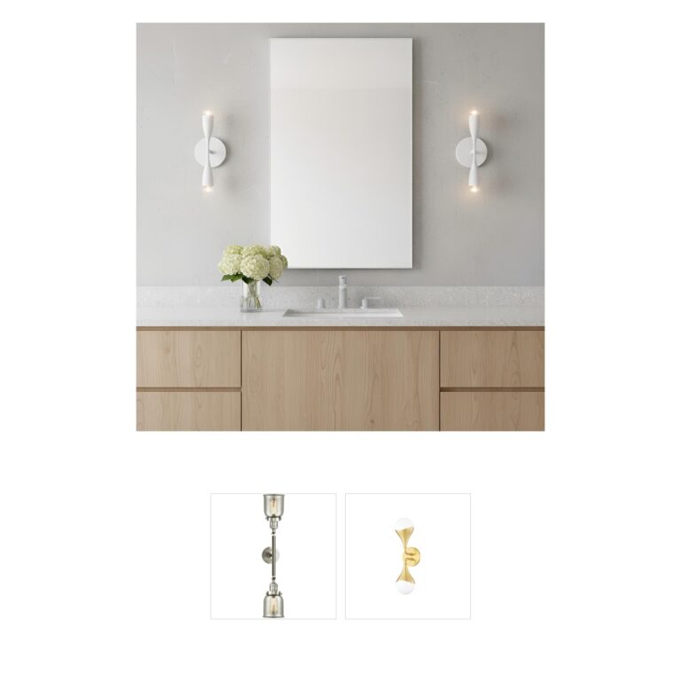 Generation Lighting Maya Matte White Steel Vanity Sconce