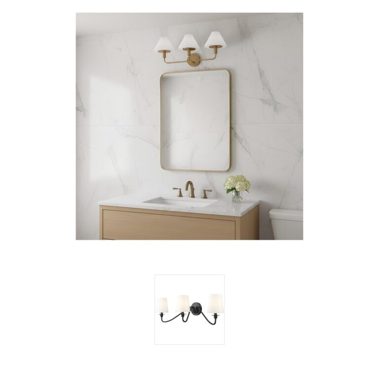 Generation Lighting Mendota 27-Inch Satin Brass Wall Sconce