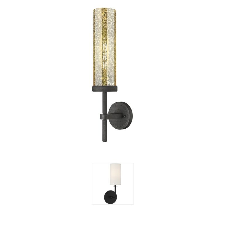 Innovations Lighting Lincoln Weathered Zinc Mercury Glass Wall Sconce