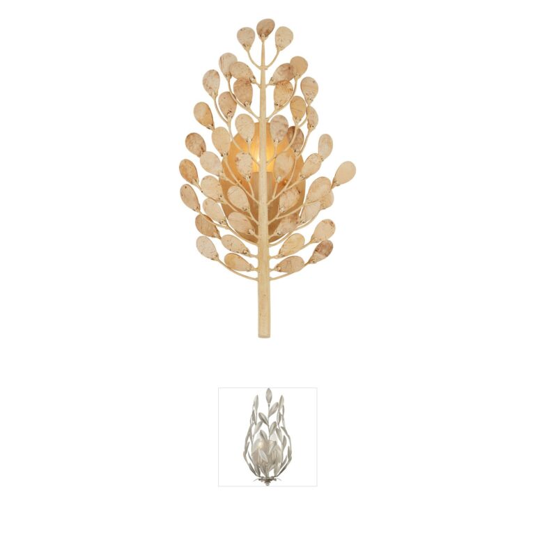 Currey & Company Maypan Natural Coco Shell Wall Sconce