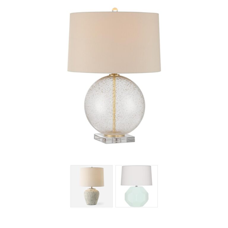 Currey & Company Zebulon Speckled Glass Table Lamp