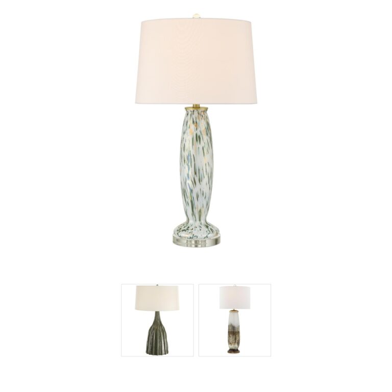 Currey & Company Motte Glass & Optic Crystal Table Lamp