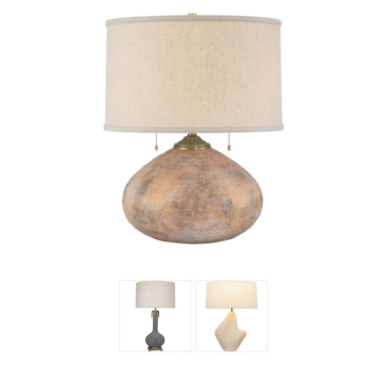 Currey & Company Kenmare Textured Terracotta Table Lamp