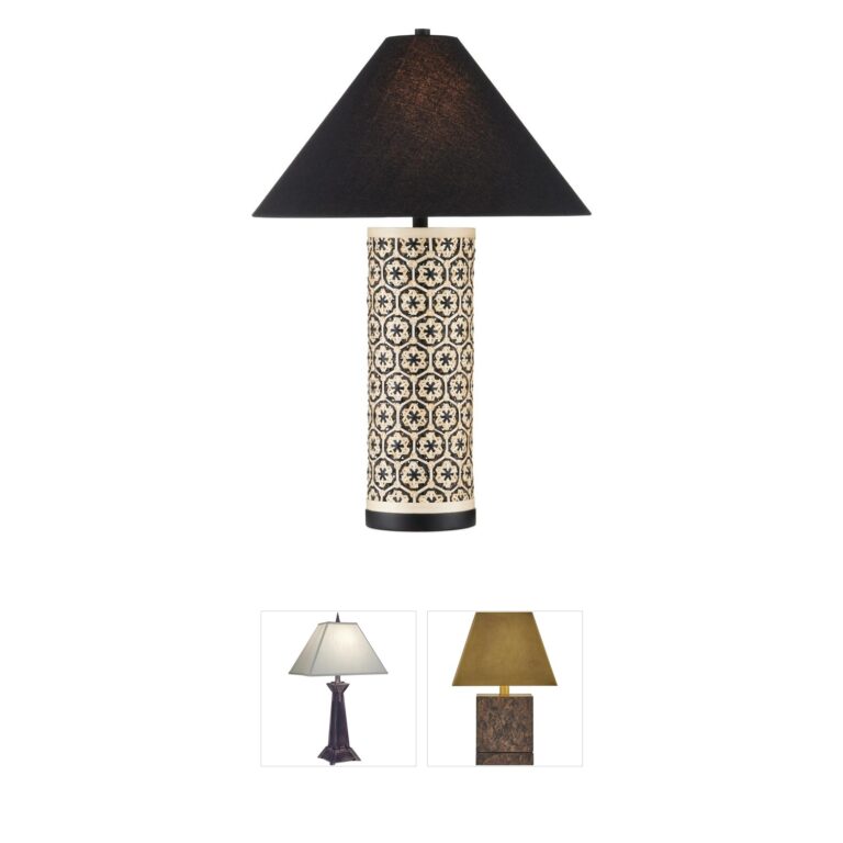 Currey & Company Nebulon Woven Bamboo Table Lamp